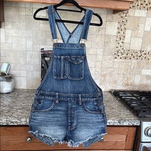 American Eagle extra small Denim Overall Shorts